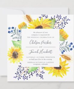 Flowerfields Wedding Invitations