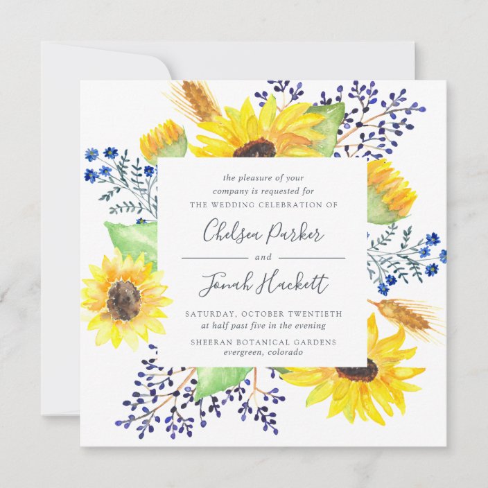 Flowerfields Wedding Invitations