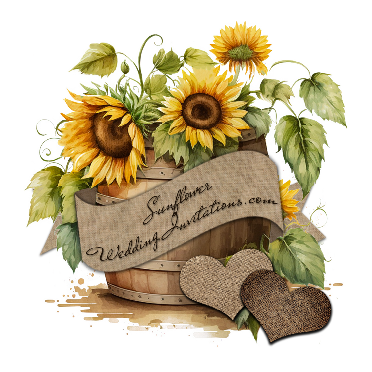 Sunflower Wedding Invitations